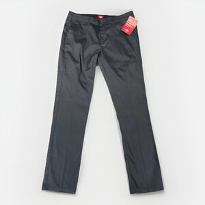 Dickies Classic Fit Stretch Pants Girls 11 Black Straight Leg Uniform Workwear